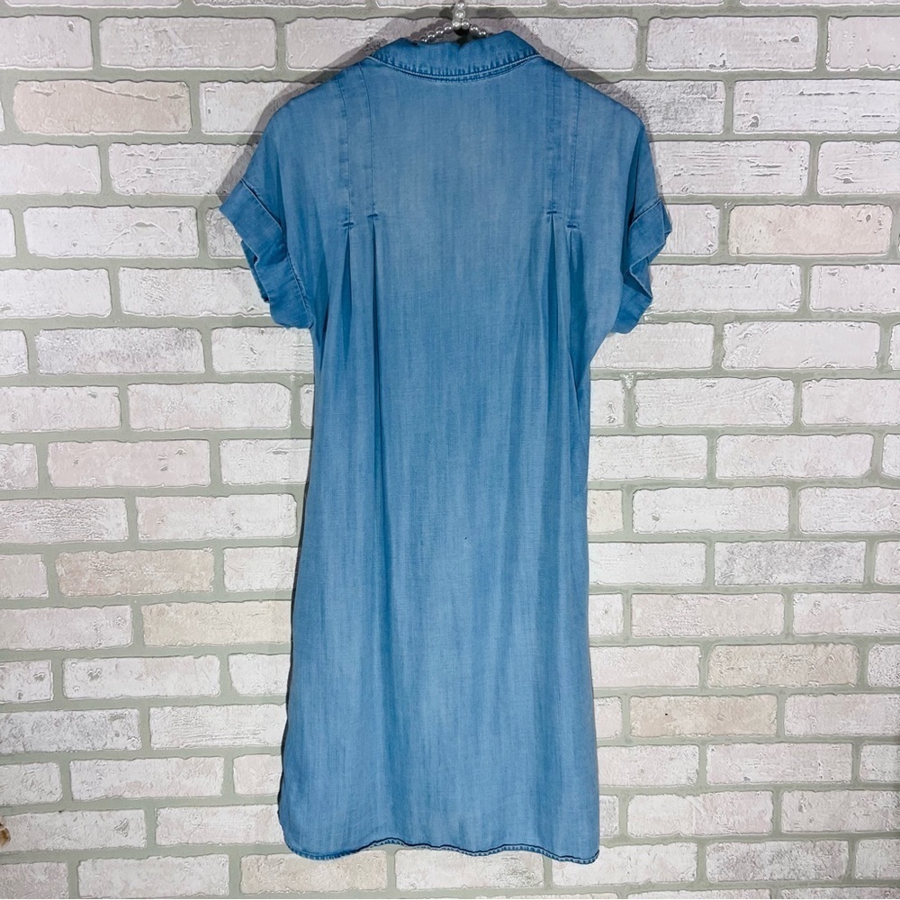 Anthropologie Cloth & Stone Janine Chambray Shirt Dress Size S - Picture 11 of 12